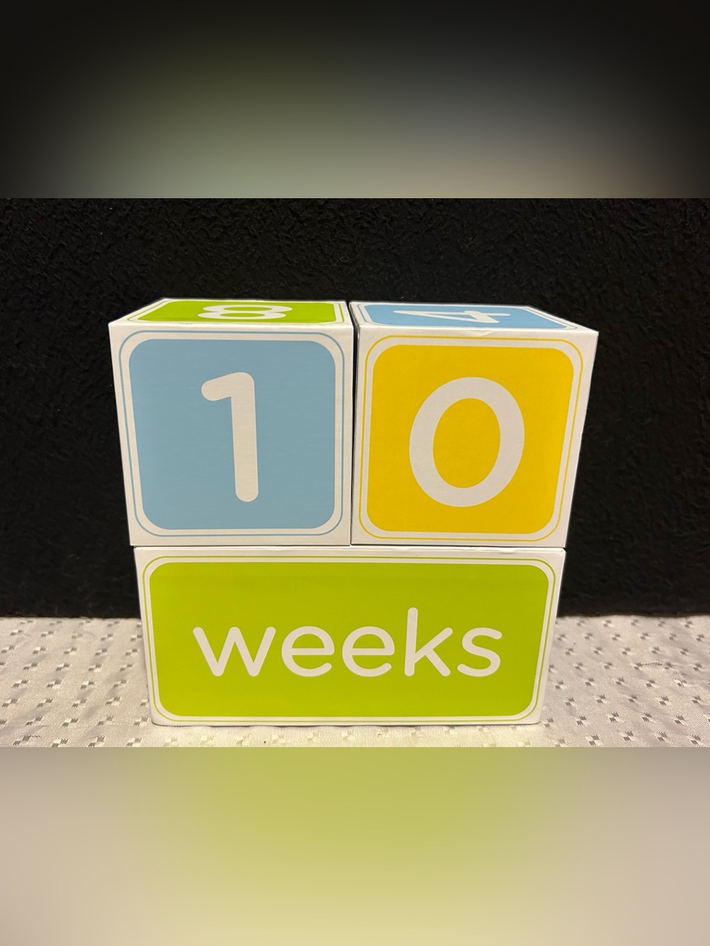 Pearhead Age Block Set for Baby 0-12 Months Newborn Baby Blocks For Pictures